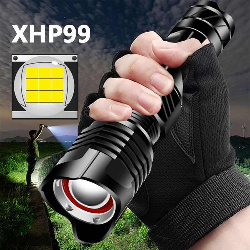 XHP99 9 ядерный Мощный тактический светодиодный фонарик высокого качества XHP70.2