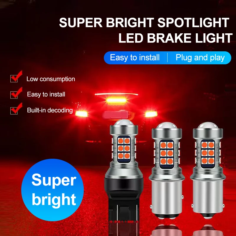 

27LED T15/T20/1156 Car Strobe Warning Light Lamp Grill Flashing Truck Trailer Beacon Lamps LED Side Lighting For Cars