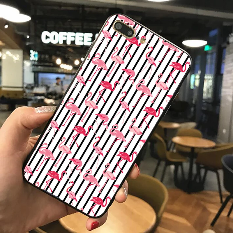 Новый чехол для телефона iPhone X 7 8 6 Plus XS XR с фламинго 5S 6S Мягкая силиконовая задняя