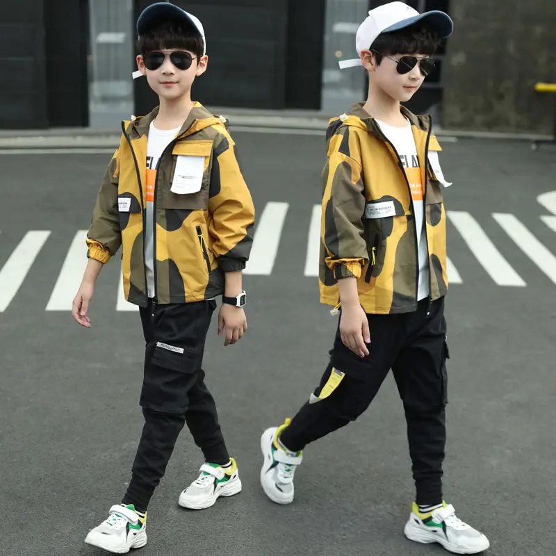 Лидер продаж комплекты одежды для маленьких мальчиков демисезонные из двух