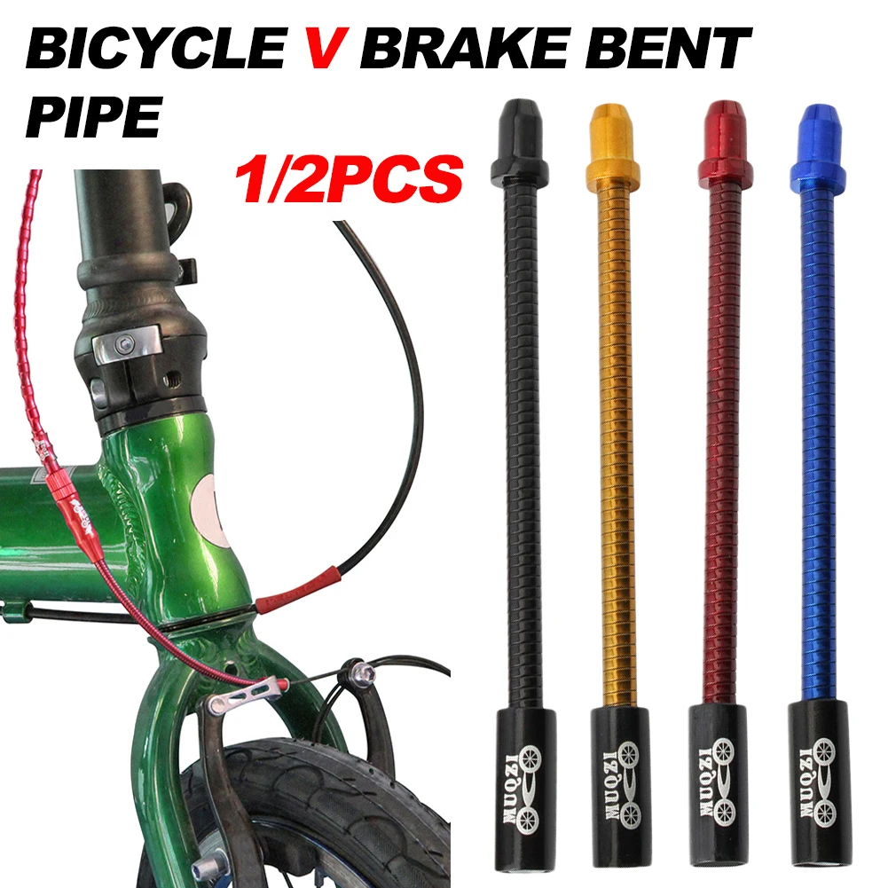 

1PCS Spring V Brake Noodle Stainless Steel Mountain Road Folding Bike Brake Bend Tube Cables Housing Guide Bicycle Accessories