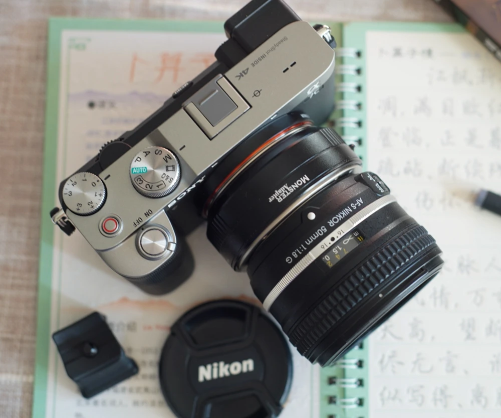 Монстра адаптер LA FE1 автофокусом кольцо для объектива Sony E Mount Nikon F Крепление NEX