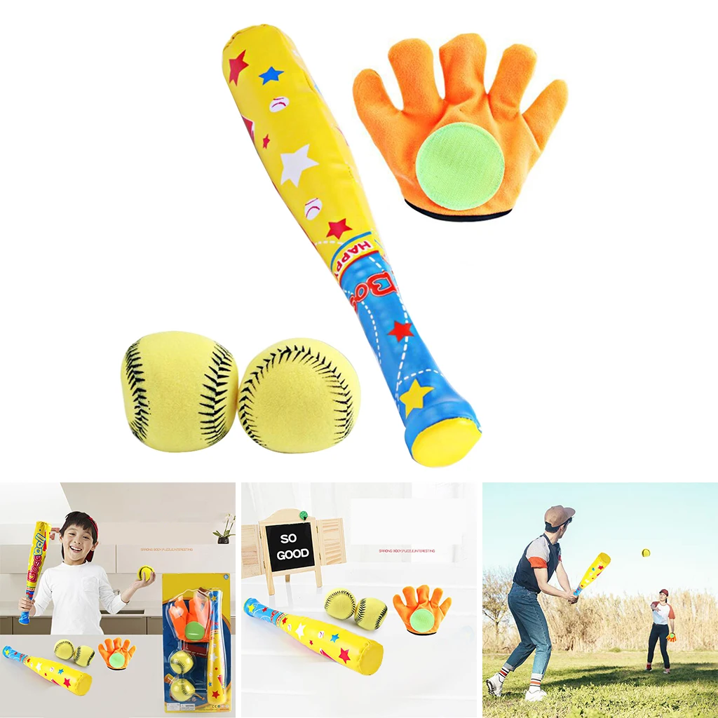 

Mini Foam Baseball Bat and Ball Baseball Bat Toys with 2 Balls for Toddler Children Age 1 2 3 Years Old