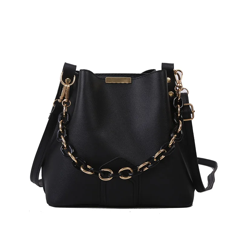 

New Fashion Casual Lady Handbag PU Leather Solid Color Shoulder Bags Female Casual Street Travel bag