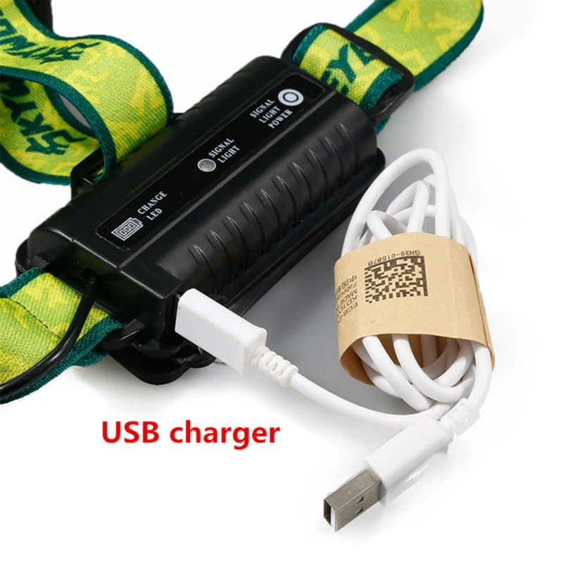 HHO SKYWOLFEYE 5X XML T6 налобный фонарь 20000 люмен 4 режима светодиодный светильник USB