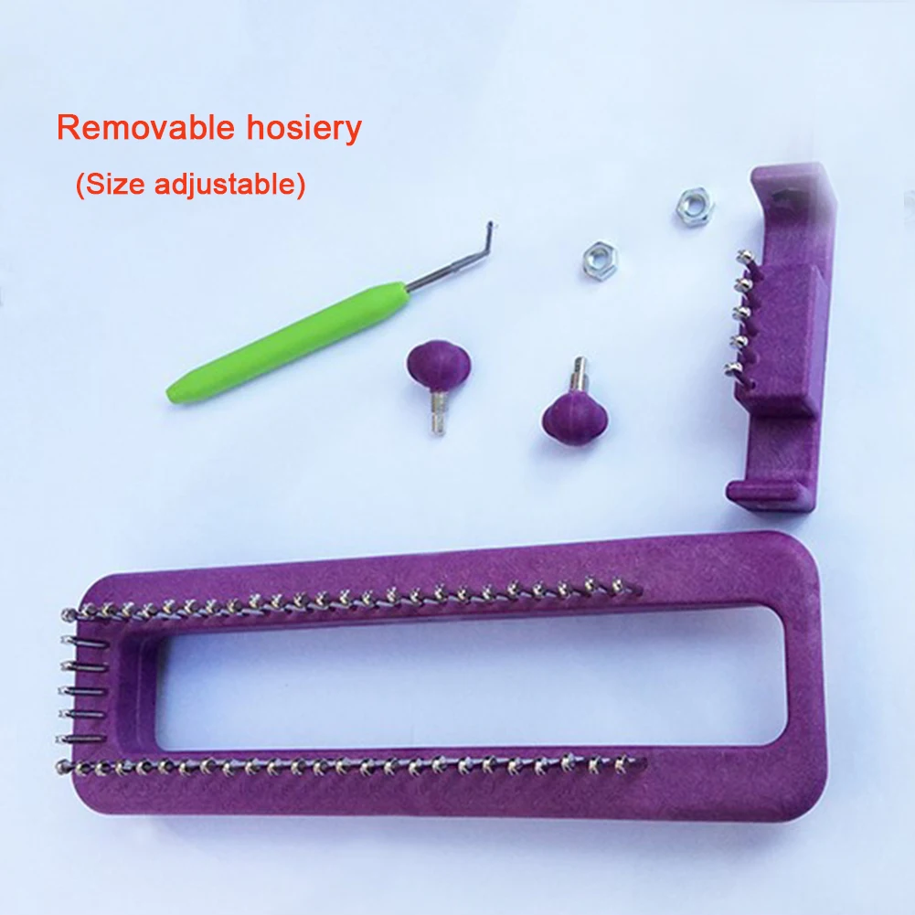 С инструментами для вязания крючком Регулируемый набор ткацкого станка шитья
