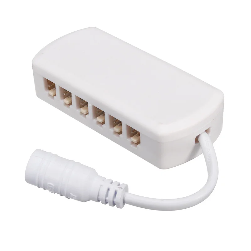 Белый 6 подключение через отверстия Коробки блок терминала распределительная