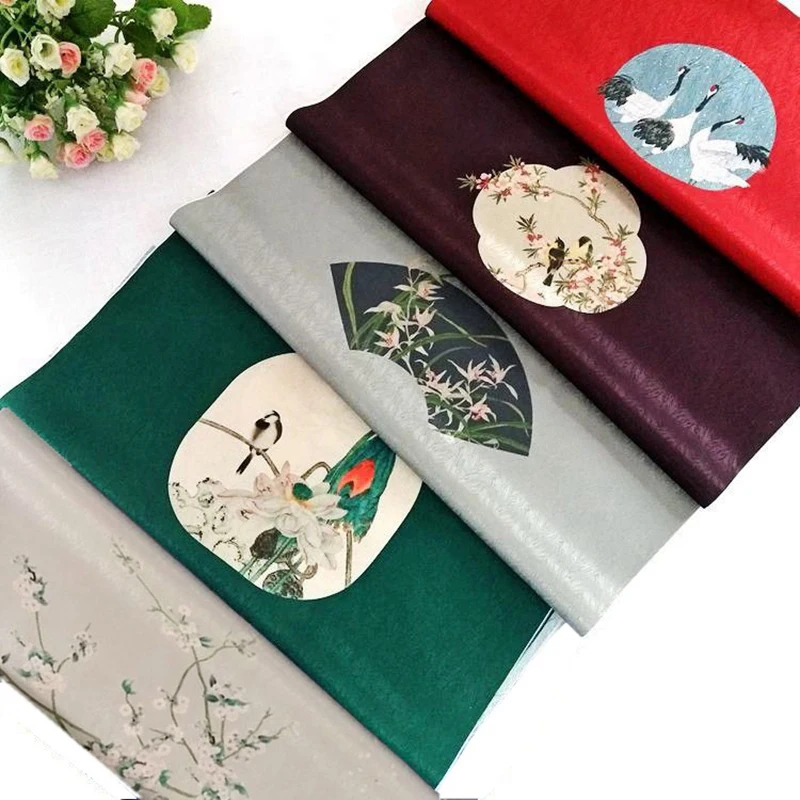 35*50 см имитация шелка в китайском стиле Узорная Ткань для шитья Материал сделай