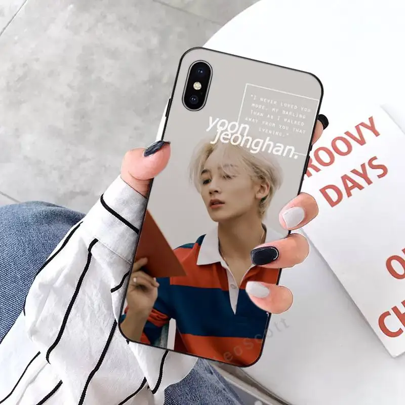 

seventeen jeonghan kpop luxury design Phone Case coque for iPhone 11 12 pro XS MAX 8 7 6 6S Plus X 5S SE 2020 XR