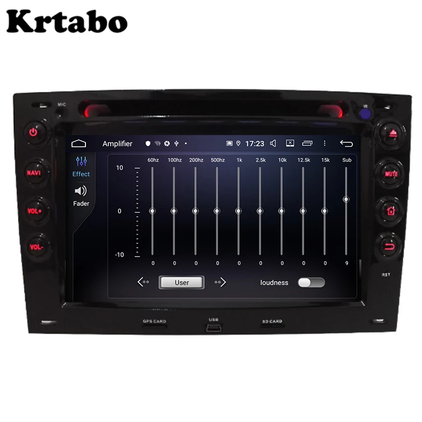 Автомобильный мультимедийный плеер на Android Восьмиядерный 4 Гб ОЗУ для Renault Megane 2 2002