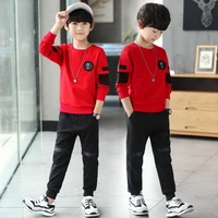children boys clothing set 2021 new kids boys pullover tracksuit sportwear sport casual sweater pants for 4 6 8 10 12 years