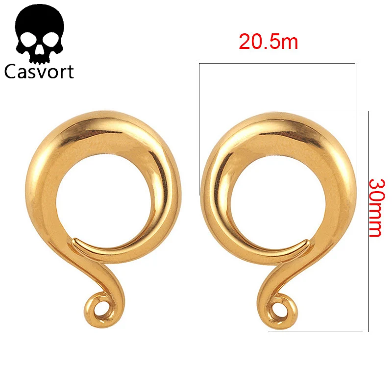Casvort, 10 шт./лот, новые ювелирные изделия, все из нержавеющей стали, серьги для пирсинга, модные крючки для ушей, висячие серьги