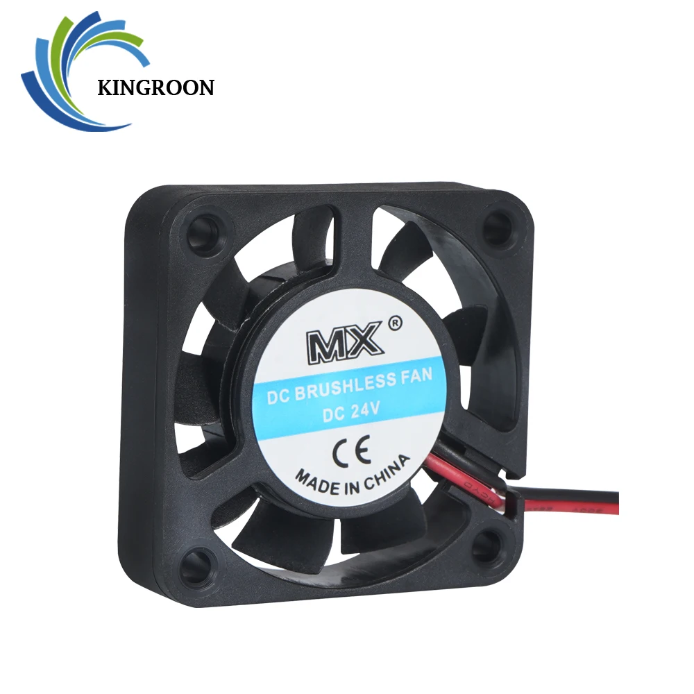 : KINGROON 2 шт. AC/DC 12V 24V 3010 4010 5010 6015 Вентилятор охлаждения 3D принтеры Запчасти DC