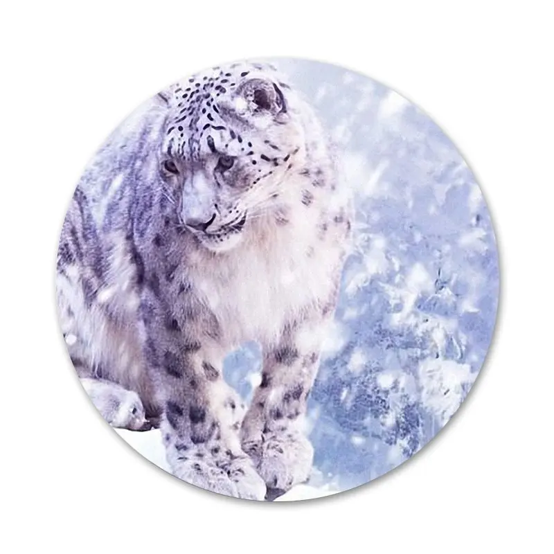 Животное Снежный Леопард значок для одежды рюкзак украшение подарок | Дом и сад