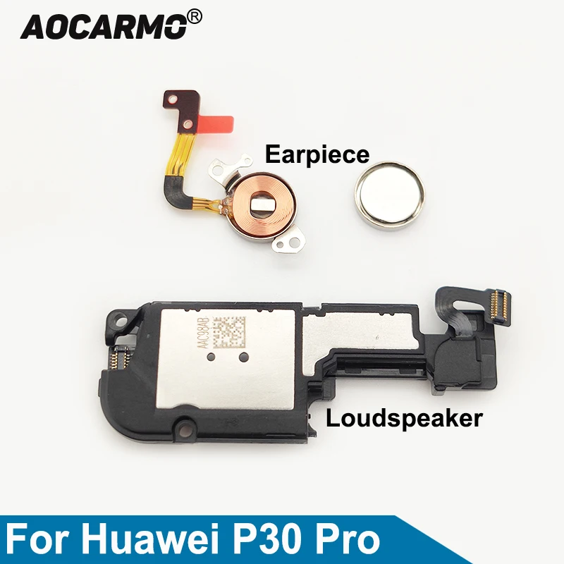 Aocarmo For Huawei P30 Pro Top Earpiece Ear Speaker Bottom Loudspeaker Speakerphone Buzzer Ringer Replacement Parts