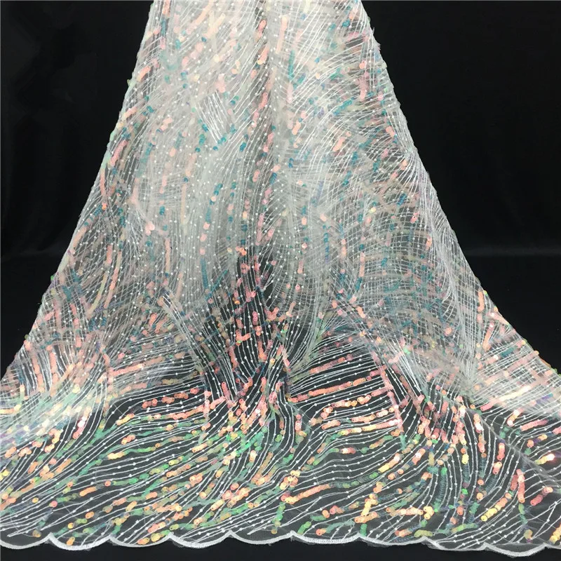 Блестки вышитые кружева ткань 6 мм золото свет волшебные шарики бусины сетчатая