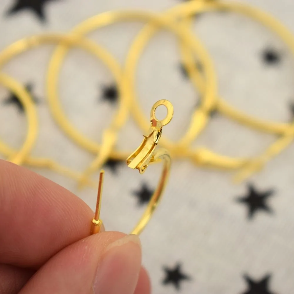 Набор серег в стиле панк для женщин простые круглые вечерние велирные украшения