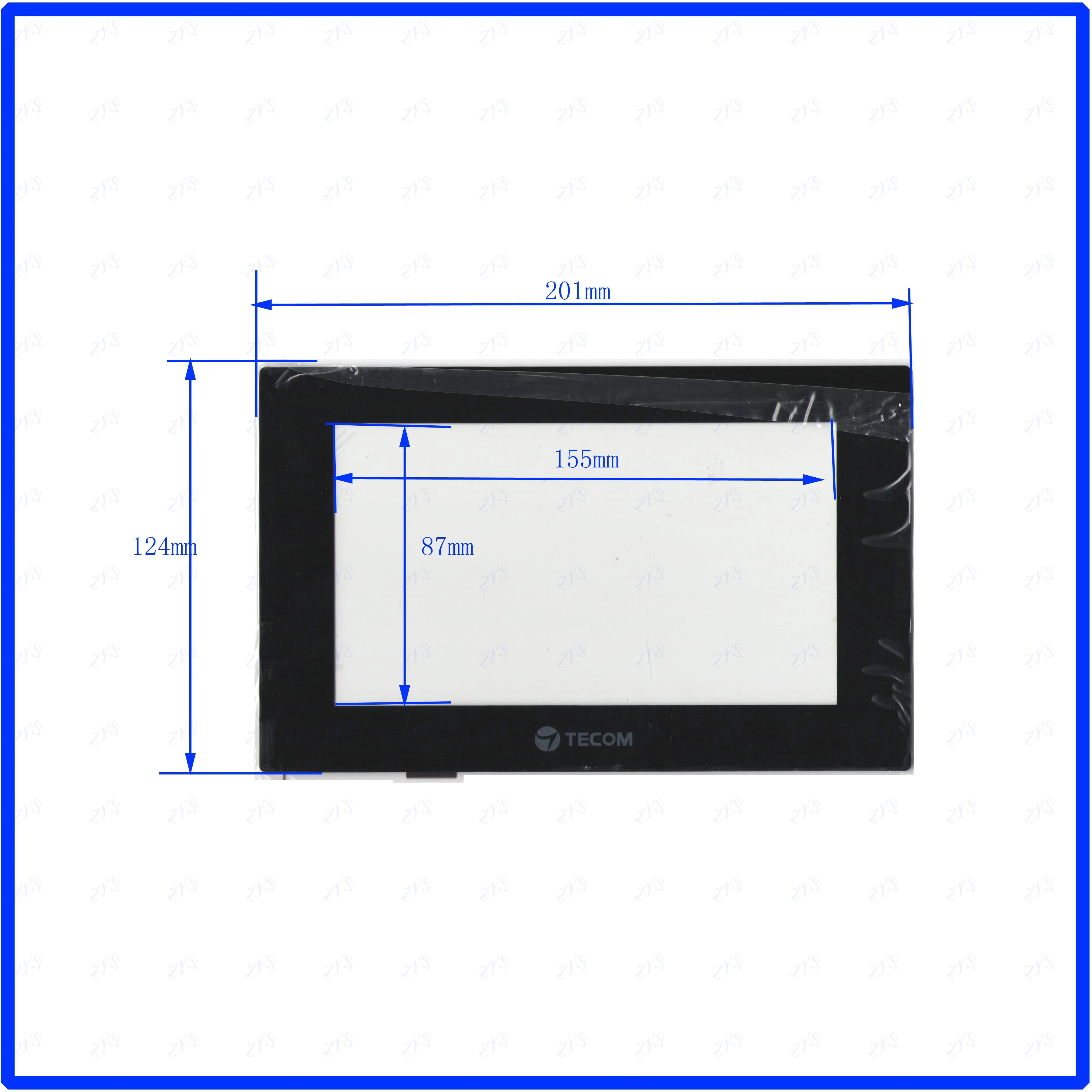 ZhiYuSun TECOM  touchscreens 201mm*124mm touchsensor glass 201*124 used cad DVD video