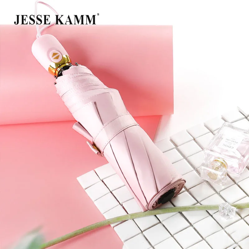 Горячий Стильный маленький автоматический зонт JESSE KAMM с ручкой тройного сложения