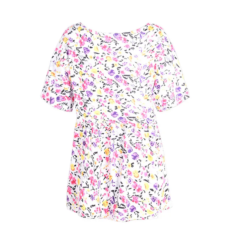 

Tunic Women Blouse 2021 Autumn Plus Size Tops Casual Half Sleeve Bohemian Blusas Female Vintage Print Shirts