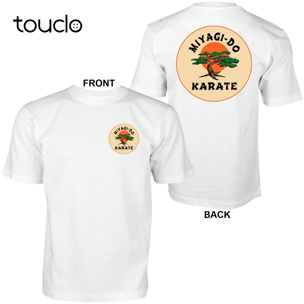 Ретро футболка с рисунком мигаги до карате-детский карате-Кобра Кай Стиль 2