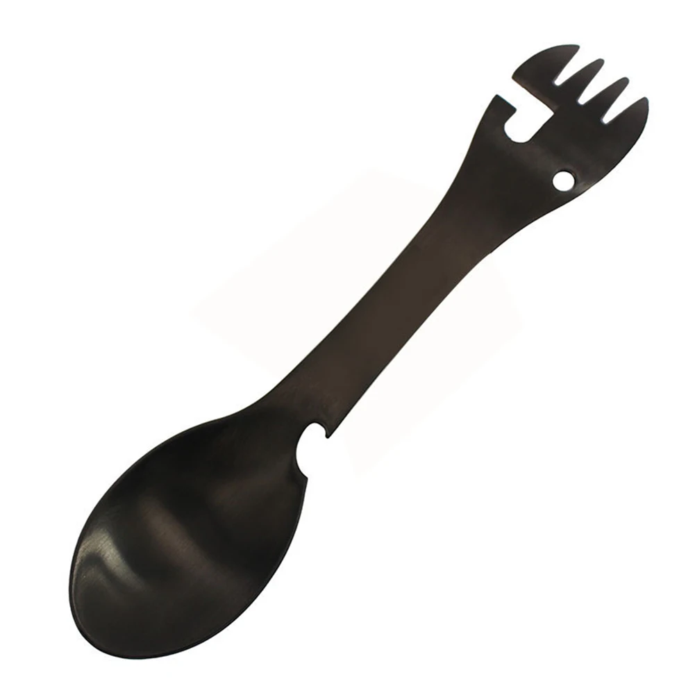 

10 in 1 Durable Spork Outdoor Camping Picnic Fork Spoon Portable Practical Classic Kitchen Bottle Opener Tableware