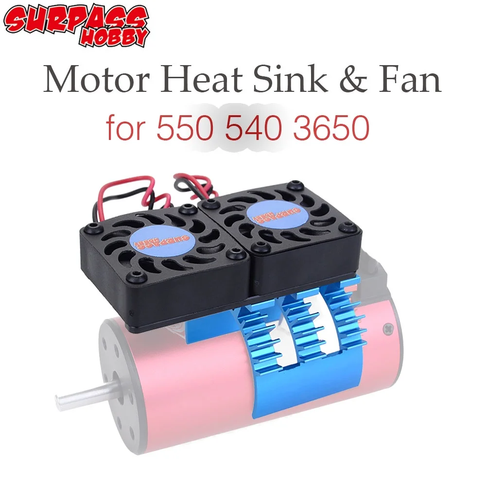 

21000RPM RC Parts Car brushless Motor Heatsink Cover Cooling Fan for 1:10 HSP RC Car 540 550 3650 3660 3670 3674 Size Motor