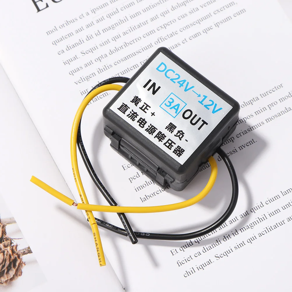 

Car Power Converter DC 24V to 12V Buck Voltage Regulator 3A High Efficiency Step Down Volt Module Power Buck Adapter