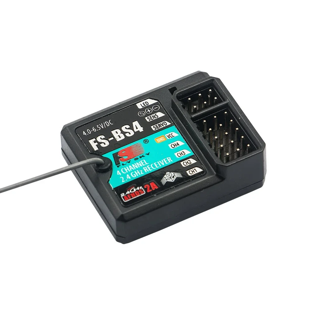 FLYSKY FS-BS4 BS4 2 4 ГГц 4CH ASHDS 2A приемник PWM PPM IBUS SBUS выход с функцией гироскопа для