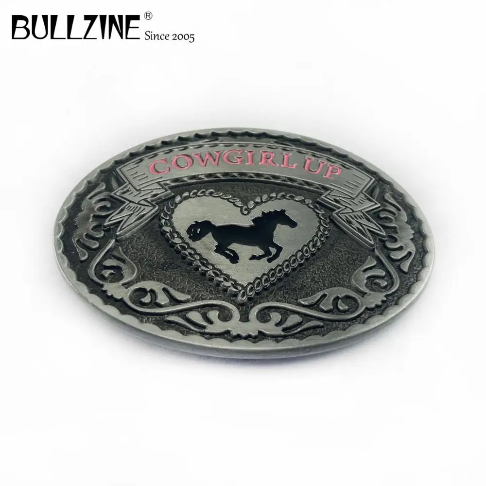 В Bullzine ковбойские пряжки ремня с оловянной отделкой FP 02470 подходит для детей на