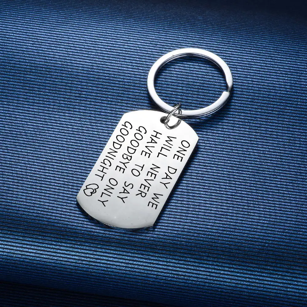 

12PCs Keychain Boyfriend Girlfriend Gifts One Day We Will Never Have to Say Goodbye Anniversary Valentine's Day Present Keyring