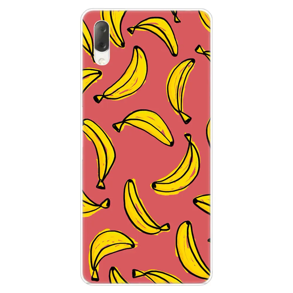002 Фруктовый лимонный банановый жесткий чехол для Sony Xperia L1 L2 L3 X XA XA1 XA2 XA3 ультра 10 плюс E5 XZ XZ1 XZ2 компактный XZ3 XZ5 2 20 крышка - Цвет: 002