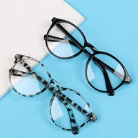 1pc myopia glasses round frame anti blue light eyeglasses women men uv protection gaming glasses optical eyewear 1 0 4 0
