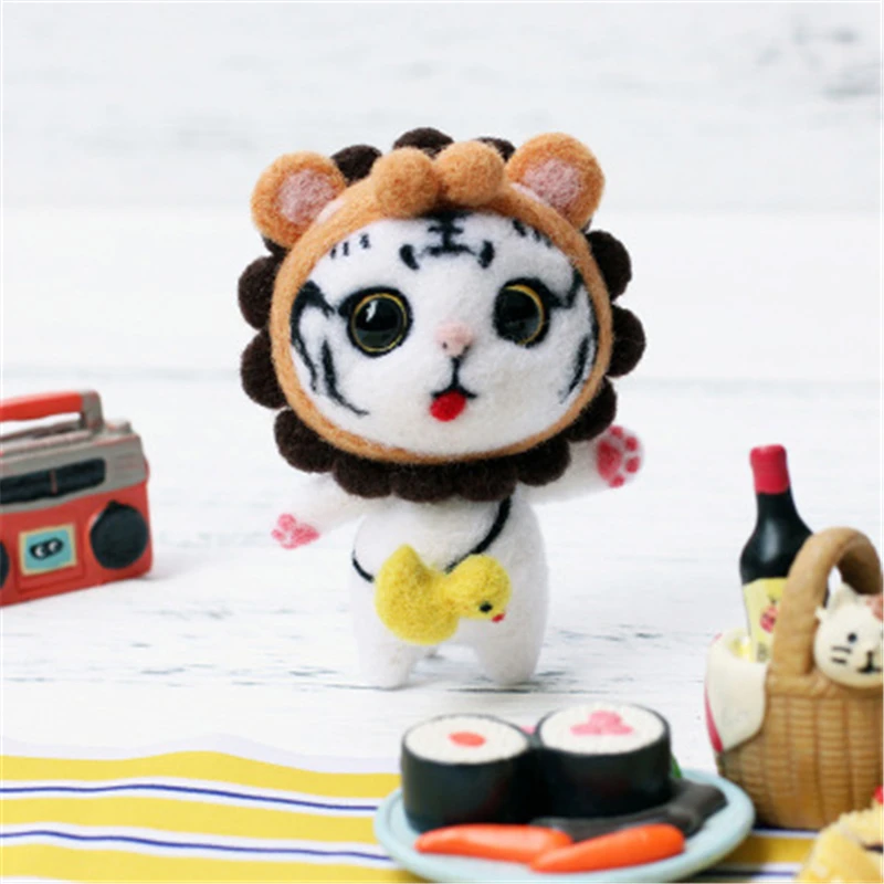 Шерстяное войлочное ремесло MIUSIE игрушка ручной работы кукла животное шерстяная