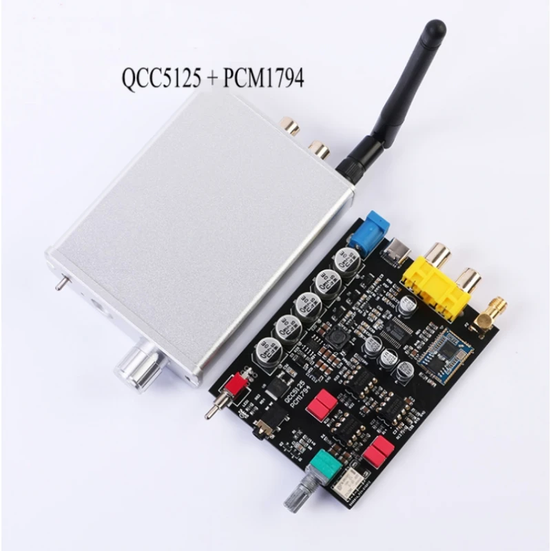 Hi-Fi PCM1794 USB ЦАП Плата QCC5125 APTX LDAC Bluetooth-совместимая 5 1 24 бит 96 кГц RCA 3 мм аудио декодер
