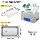 2 л 3 л 6 л 10 л 15 л 22 л 30 л ультразвуковой очиститель 600 Вт Корзина Из Нержавеющей Стали Портативная стиральная машина для зубных протезов часы-очки