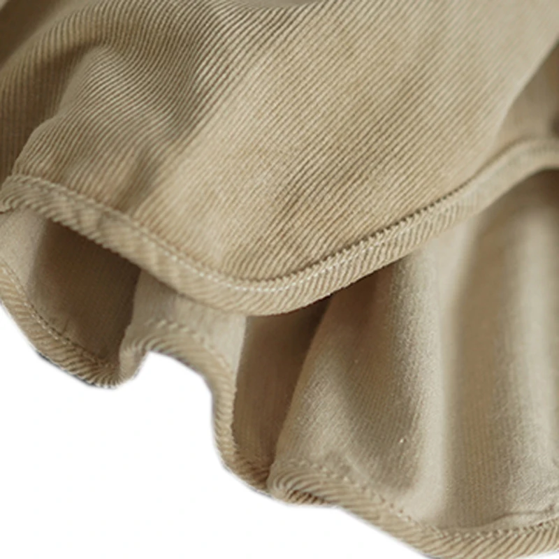 

Women Corduroy Shirt Tops 100% Cotton Blouse Solid Retro Vintage Fashion Casual New for Autumn Winter Thick A12091454