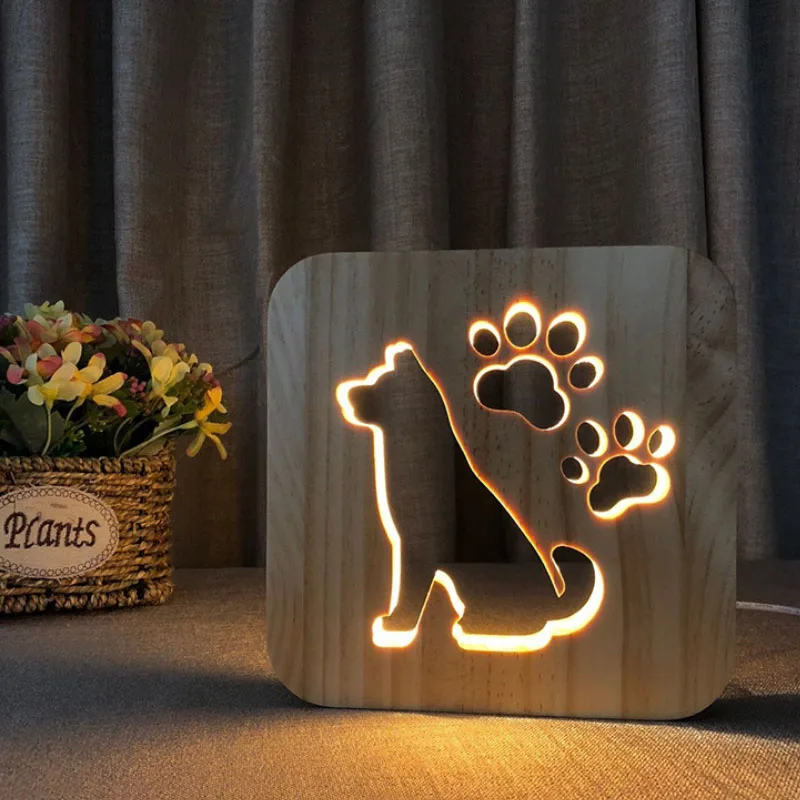 3D светодиодный светильник ночник USB стол могут быть выполнены по индивидуальному