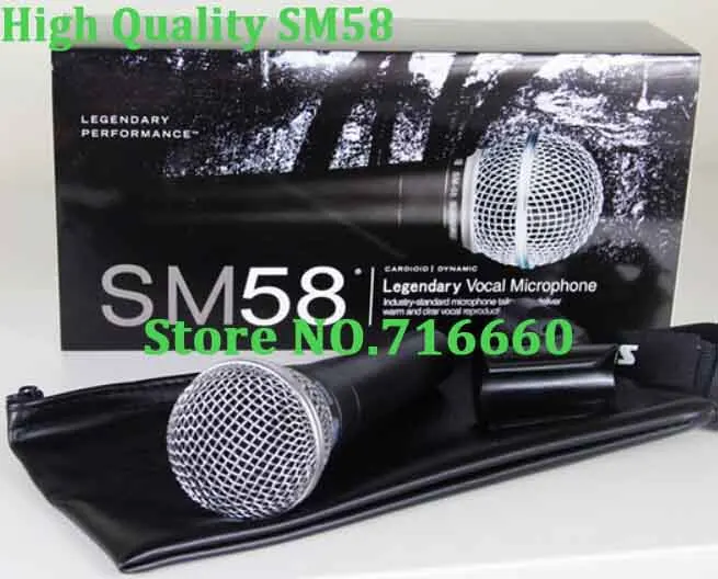 Высококачественный ручной проводной микрофон SM 58LC с чистым звуком 2 шт./корт для