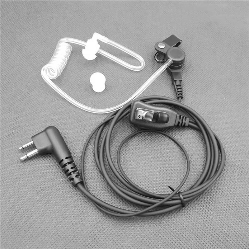 3.5mm Clear Air Tube Earpiece Headphone Ptt Surveillance Mic Earphone Walkie Talkie Acoustic Headset for Motorola Two Way Radio