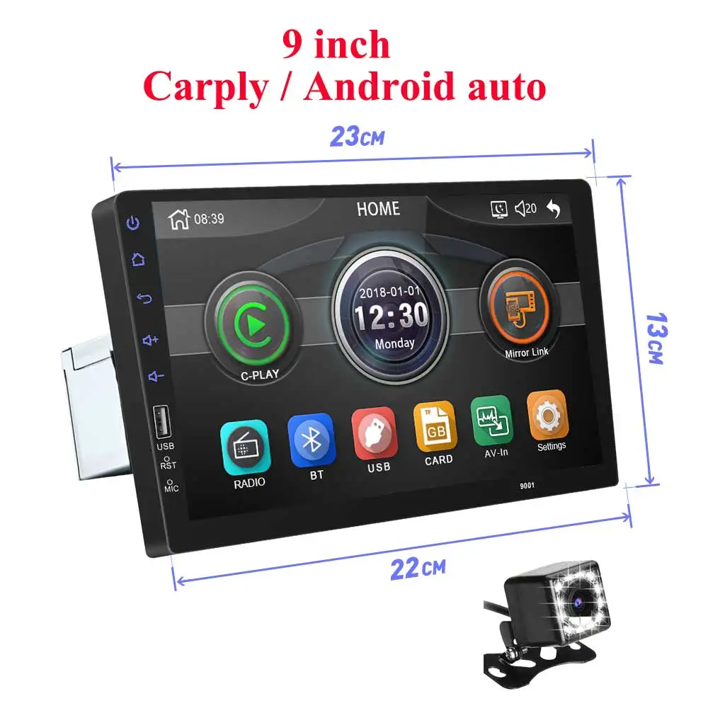 carplay radio cam " сенсорный Автомагнитола Mirrorlink Bluetooth USB DVR камера заднего вида 2din Автомагнитола MP5 плеер один din Авторадио без Android - Цвет: carplay radio cam