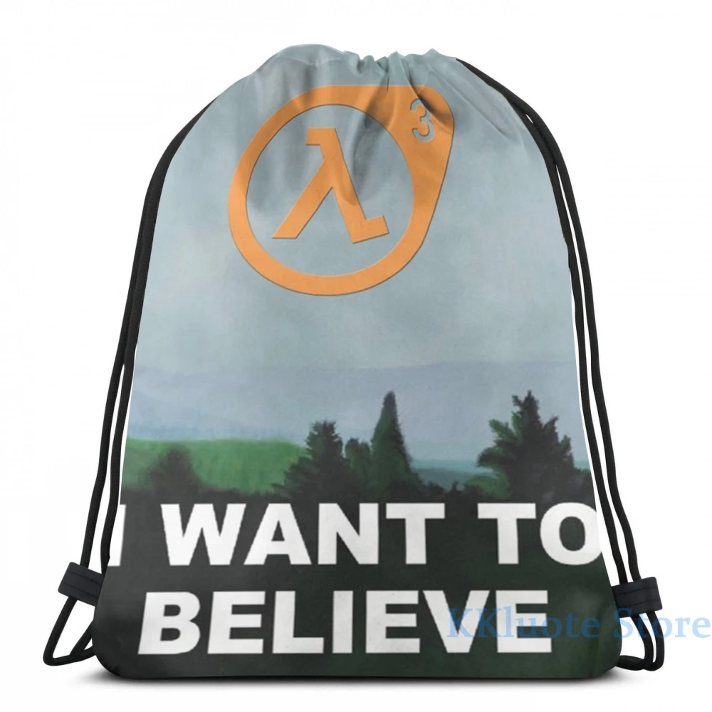 Забавный рюкзак с графическим принтом I Want To Believe - Half Life 3 USB-зарядкой мужские