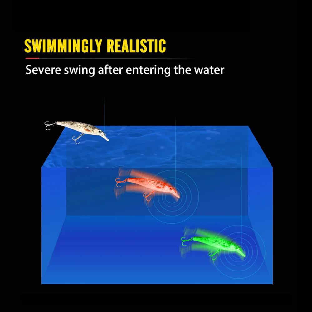 Oddfisher Джеркбейт Электрический тонущие рыболовные наживки блесна Isca Luminosa воблеры