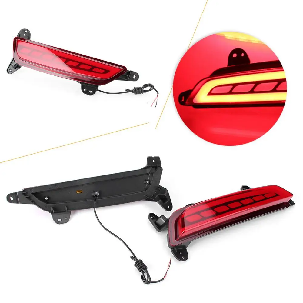 LUCKMART тормозной задний светильник Светодиодный отражатель бампера красный