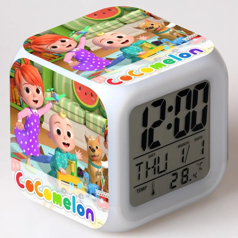 2021 Новые Фигурки Cocomelon светодиодсветодиодный 7 цветов сенсорная подсветка