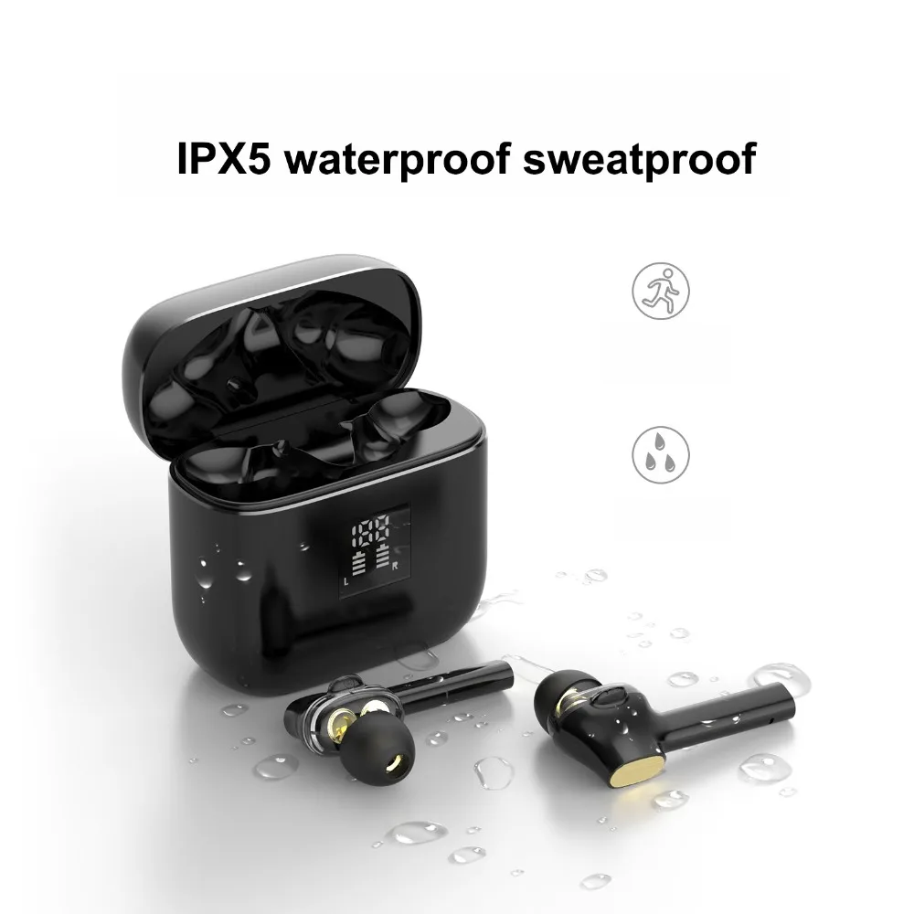 T07 TWS Wireless Earphone Double Speaker BASS Music Earbuds Sport Wireless Bluetooth Headsets For Xiaomi Huawei iPhone Samsung