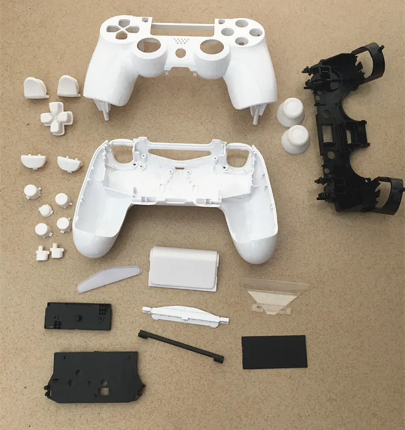 Сменный белый гладкий Чехол для беспроводного геймпада PlayStation4, PS4