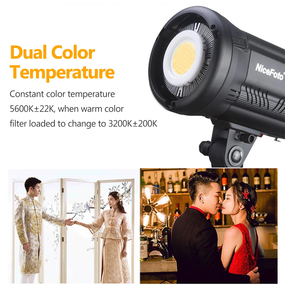 

Photography Lighting LED Video Light LCD Screen CRI95+ 3200K/5600K Dimmable with Wireless Control Color Filters Studio youtube