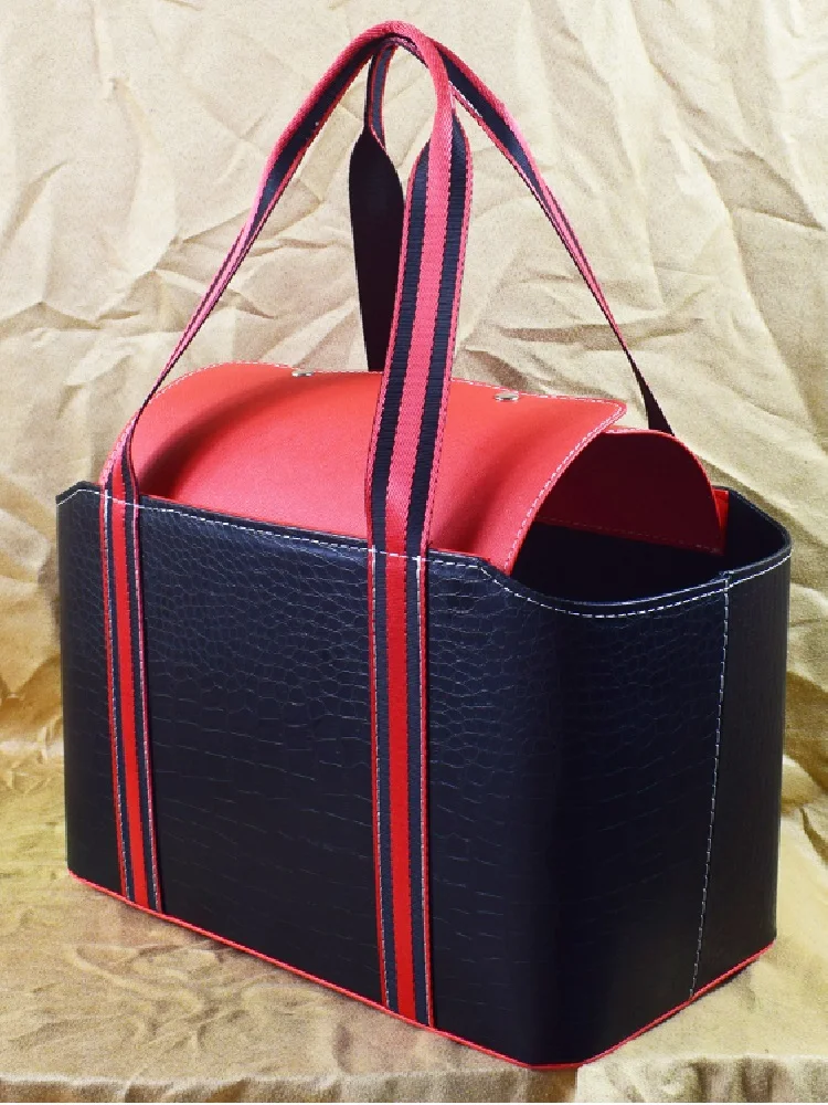 

New Gym Personal Training Tool Portable Storage Basket Class Leather Gift Basket Fruit Leather Basket