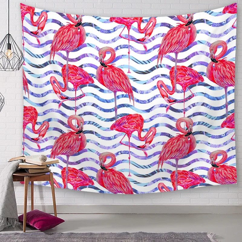 Фламинго декоративные гобелены гобелен на стену Мандала богемский пейзаж